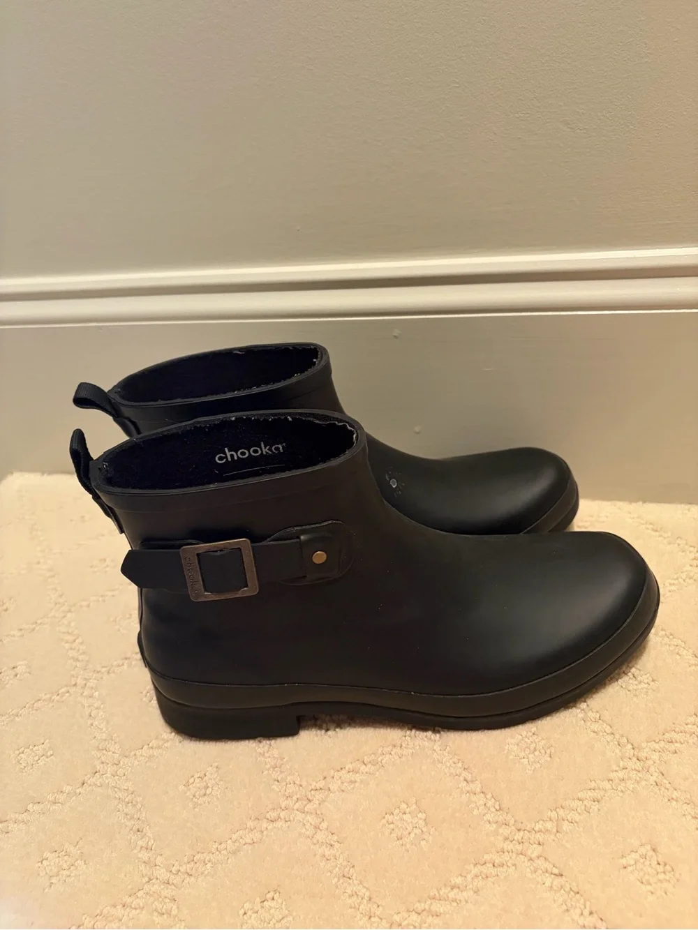 chooka Black Women's Short Rain Boots